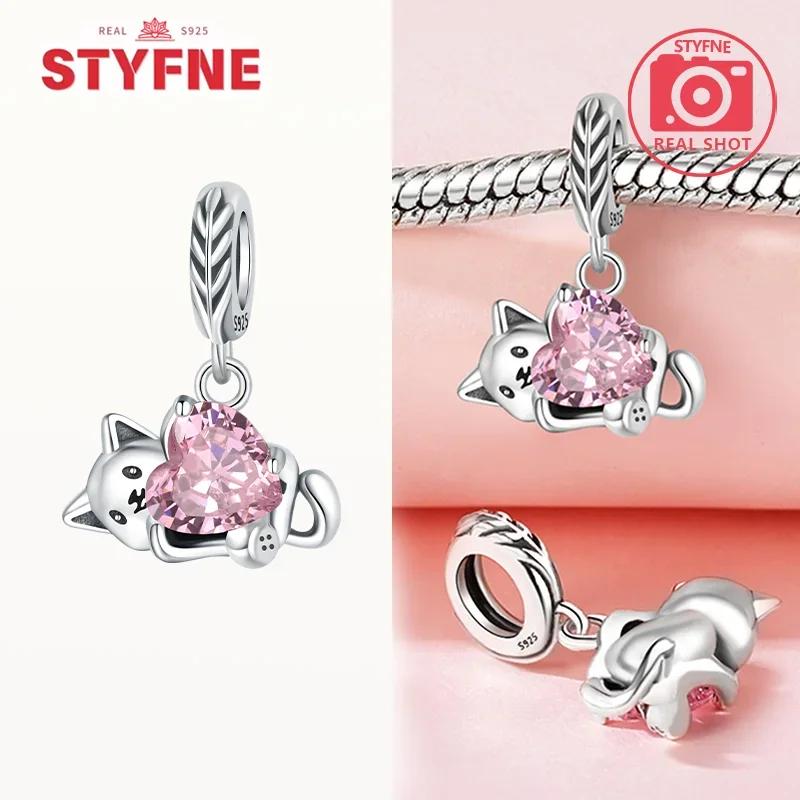 Copper Colors Animal Series Heart Beads Diy Jewelry Bear Cat Dog Beads Fit Original Bracelet Diy Fine Jewelry Gift For Women