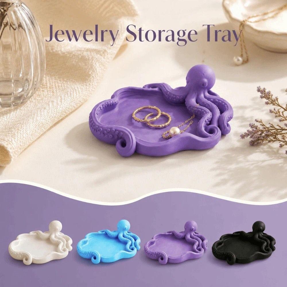 3D Printed Jewelry Storage Tray Creative Necklace Display Plate Bracelets Organizer Gift