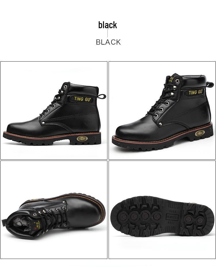 Steel Toe Cap Safety Shoes: Men’s Anti-Smash, Anti-Puncture, Slip-Resistant, Wear-Resistant, Year-Round Protection.