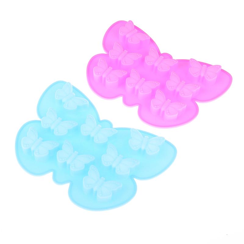 1Pc Butterfly Ice Cube Tray Jello Silicone Mold Diy Soap Making Bath Wax Melts Maker Kitchen Cake Decor Supplies