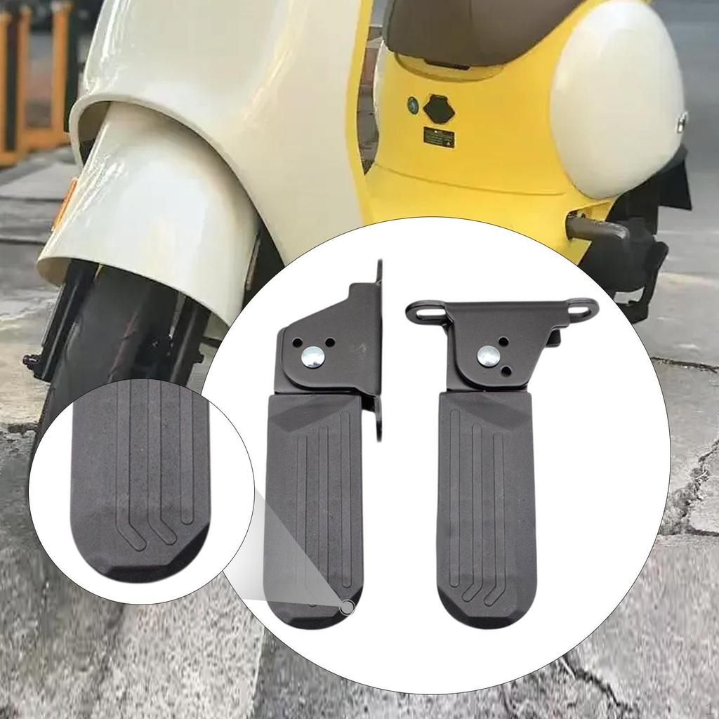 Electric Bike Pedals Anti Slip Foldable Accessories Easy To Install Direct Replaces Rubber Metal