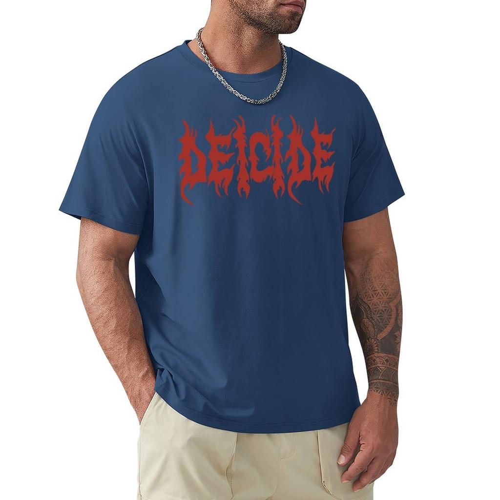 Men's t-shirts brand summer  tshirt Deicide T-Shirt summer tops hippie clothes summer clothes custom t shirt Men's clothing