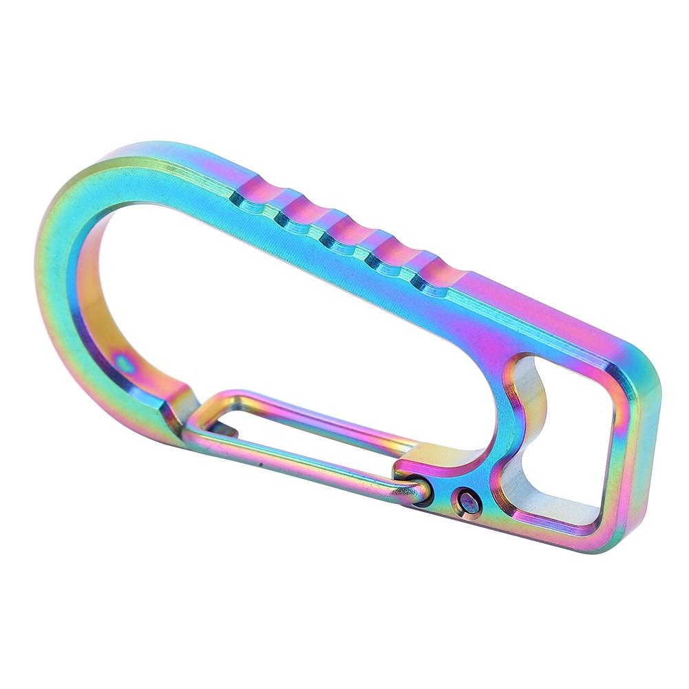 Spring Loaded Keychain Carabiner Multicolor Snap Hook New Belt Hang for Flashlight