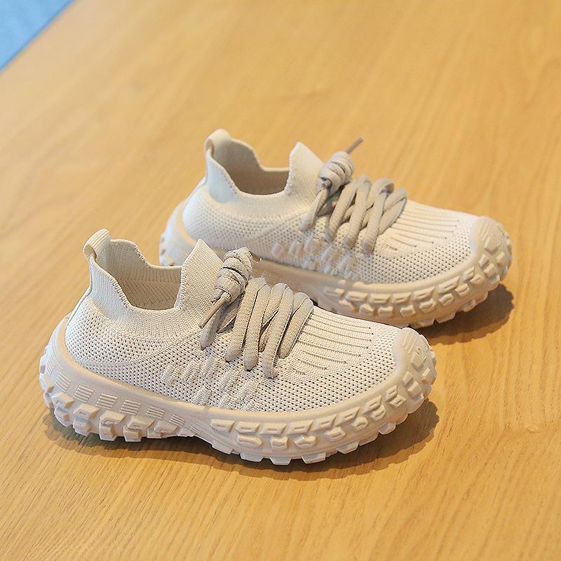 Children's sports shoes breathable mesh shoes 2025 spring and autumn boys' casual shoes lightweight girls' flying woven shoes soft-soled baby shoes