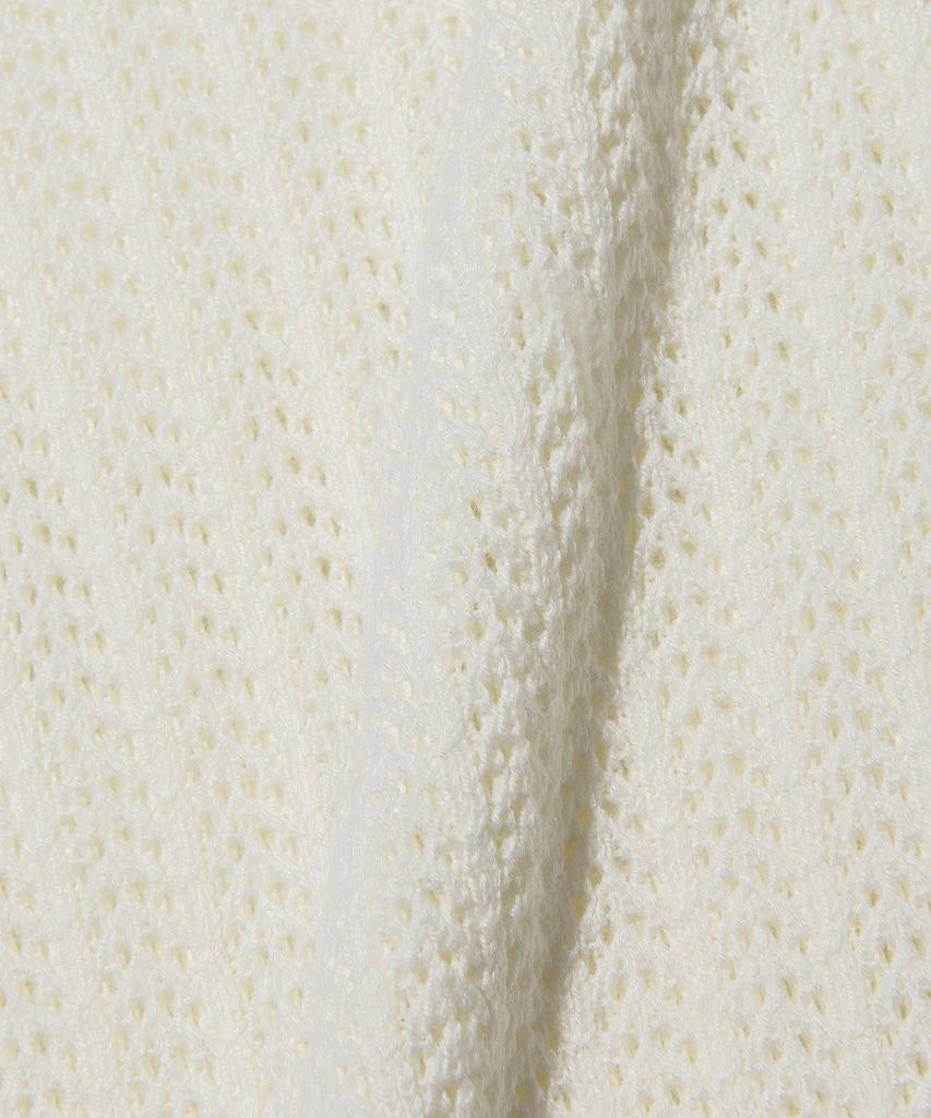 LEE Women'S Round Neck Scallop Knit Ivory