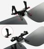 GetOn Sunglasses with Polarized Photochromic UV and Wearable Over Glasses for Driving Clip-On Flip-Up Lenses, Anti-Glare, Protection,