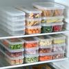 Narrow-slit Refrigerator Compartment Fresh-keeping Box, Fruit and Vegetable Frozen Meat Packing Box, Food Storage Box