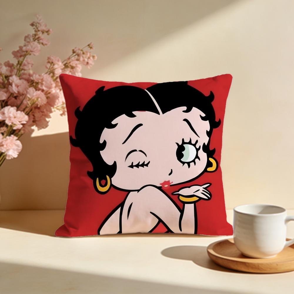 

Stylish BBetty Boopier Cushion Cover Stylish Washable Pillow Cover Ideal for Couch Bedroom Car Decoration 30X30cm