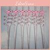 Reusable Pink Butterfly Bow Drinking Straw With Spiral Design For Kids And Party Use