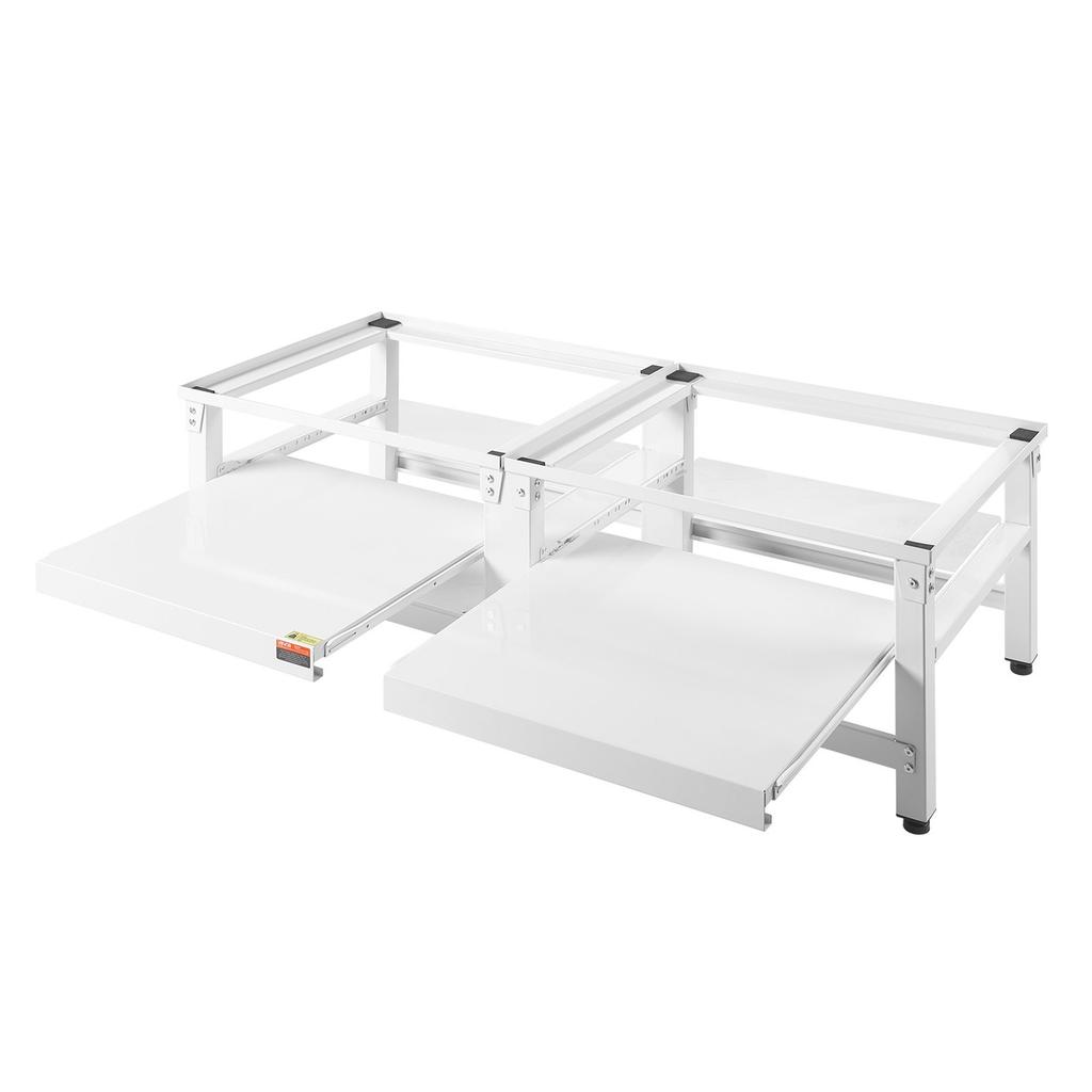 Laundry Pedestal, 355 mm Height, Washer and Dryer Pedestals with Pull-out Tray, 318 kg Weight Load Capacity, Non-Slip Feet, Heavy-duty Steel Washing