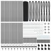 VidaXL Clôture en fil soudé avec 13 piquets gris 0.4x100 m en acier 3352248