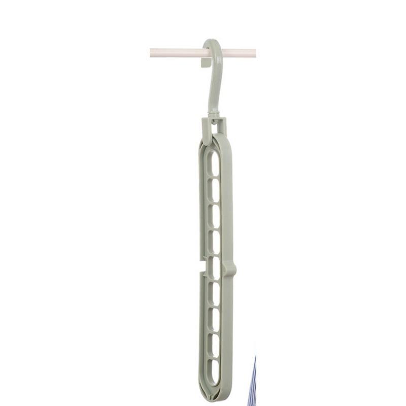 

Многофункциональные вешалки с девятью отверстиями для хранения одежды в доме, складные вращающиеся вешалки Shrink Magic с девятью отверстиями серый