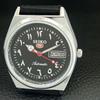VINTAGE REFURBISHED SEIKO 5 AUTOMATIC 6309A JAPAN MENS BLACK WATCH a442591-1