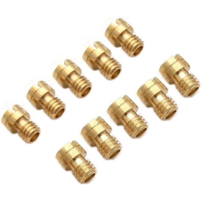 4mm Jet 10X Round Head Main for GY6 50cc 139QMB Scooter Keihin Carb PZ19 70-92 70,72,75,78,80,82,85,88,90,92