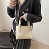 2025 Pendant New Spring and Summer Casual Simple Fashion Solid Color Hand Carry Women Shoulder Crossbody Bucket Bag