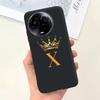 For Realme 11 5G Case Cute Crown Letters Silicone Soft TPU Shockproof Cover For Realme 11X 5G RMX3785 Funda Realme11 Phone Cases