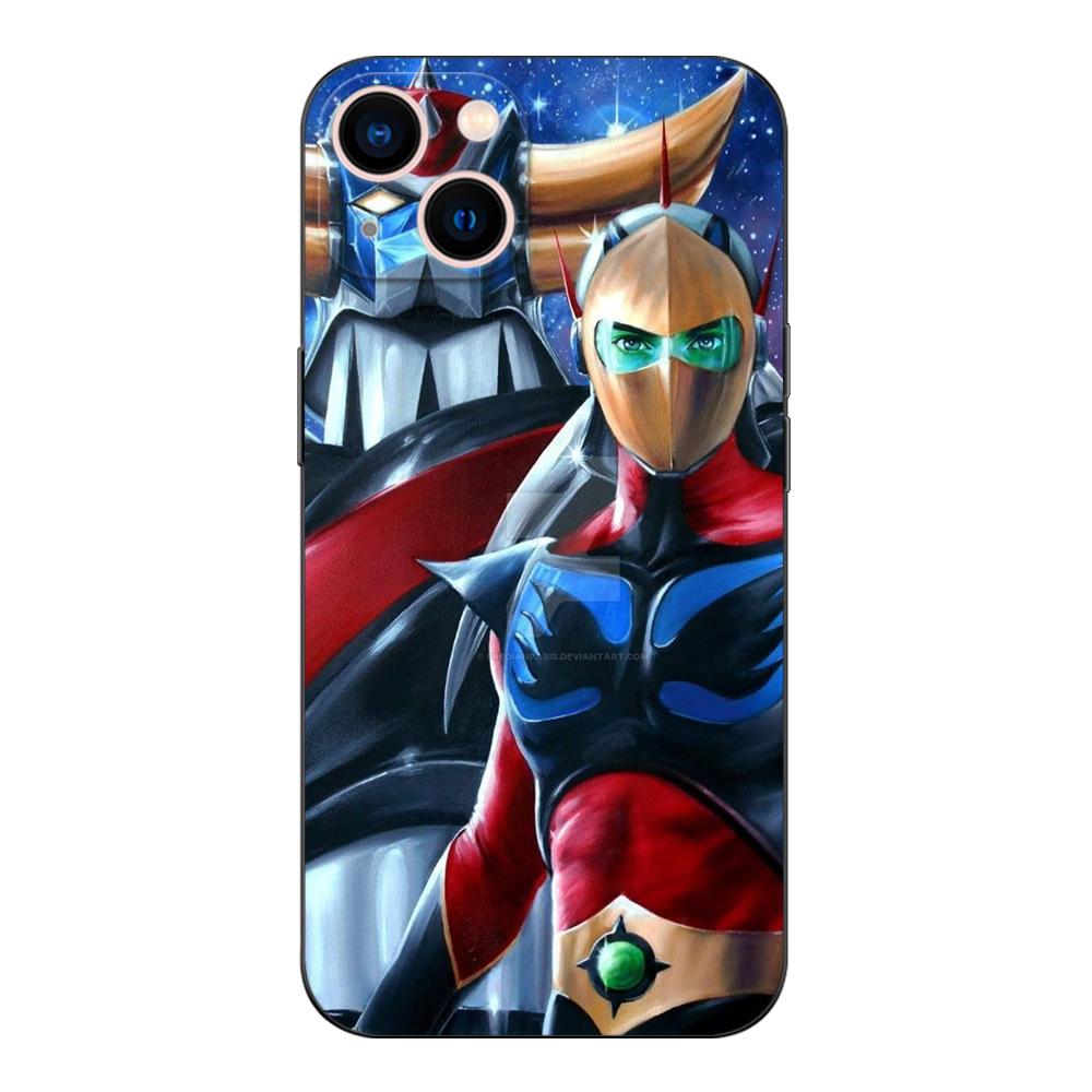 Black Tpu Case For Samsung Galaxy A3 A5 A7 2016 2017 2018 Cover UFO Robot Grendizer