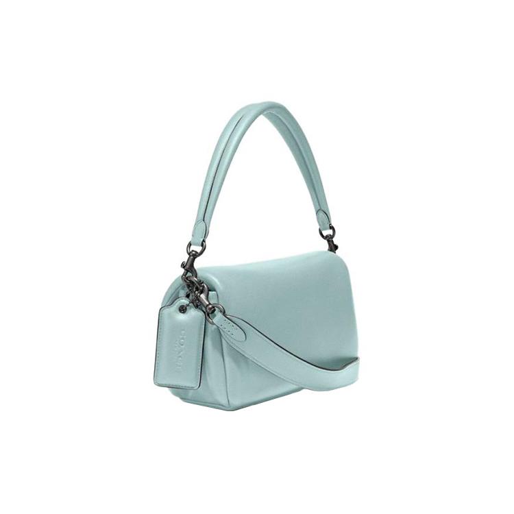 New COACH Tabby Leather Cloud Bag, Crossbody Underarm Pillow Bag, Shoulder Bag Women's Mint Green C0772-V5AQU