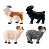 Realistic Resin Sheep Figurine Ideal For Fairy Garden Or Farm Scene Decoration