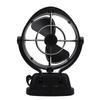 Auto Sensing DC 3 Speed Cabin Fan Quiet Omnidirectional Low Power Draw Fan for Boats and RVs Black