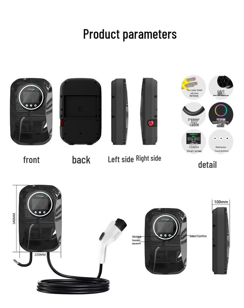 7KW Type-2 European Standard Home EV Charger for New Energy Vehicles