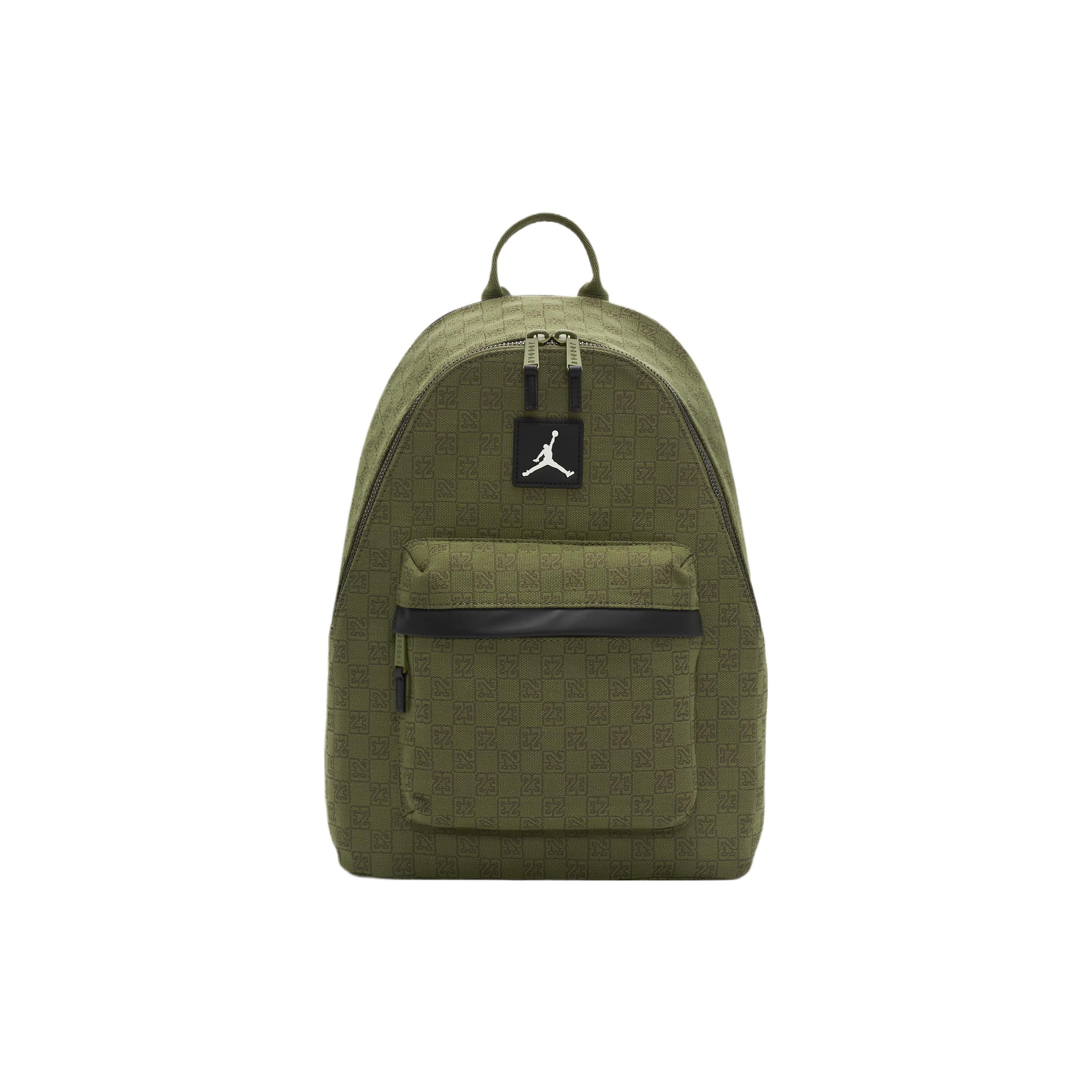 Jordan Zipper Closure Polyester Backpack Unisex Backpack Light-Olive MB0758-EF9 Light Olive