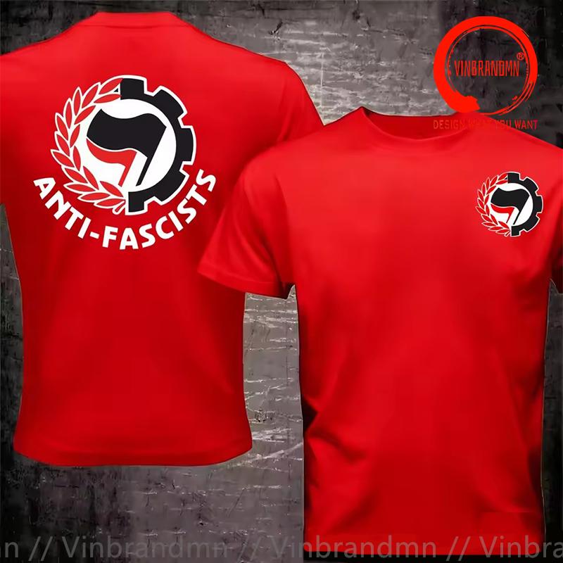 Antifascists Antifa T Shirt Unisex Fashion Trendy Casual Clothing Stylish Tops Tee Shirt Leisure Tshirt Unisexs Cotton Tshirt