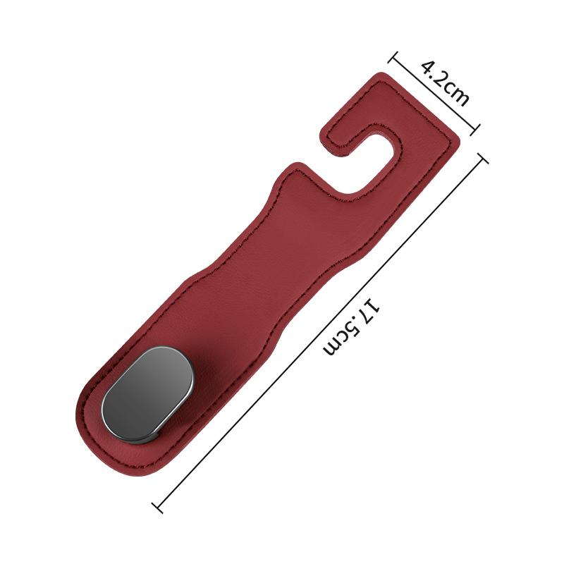 Car Leather Hook Seat Back Car Interior Decoration Supplies Multi-Functional Storage Folding Hang Hidden Hook