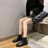Fashion Booties Waterproof Ankle Boots for Women Winter 2024 Flat Pu Chic and Elegant High Quality On Offer Promotion Woman Short Shoes