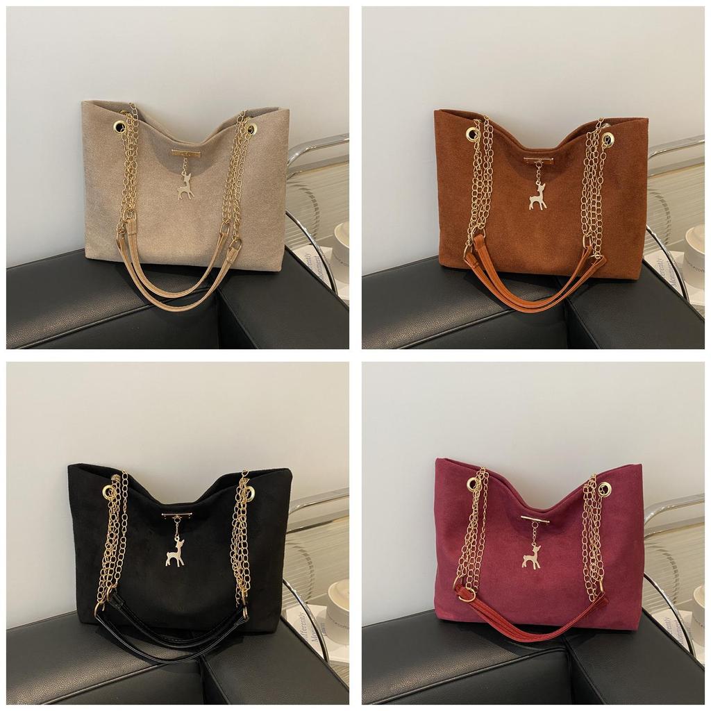 Pu Leather Retro Commuter Shoulder Bag For Daily Use With Magnetic Closure