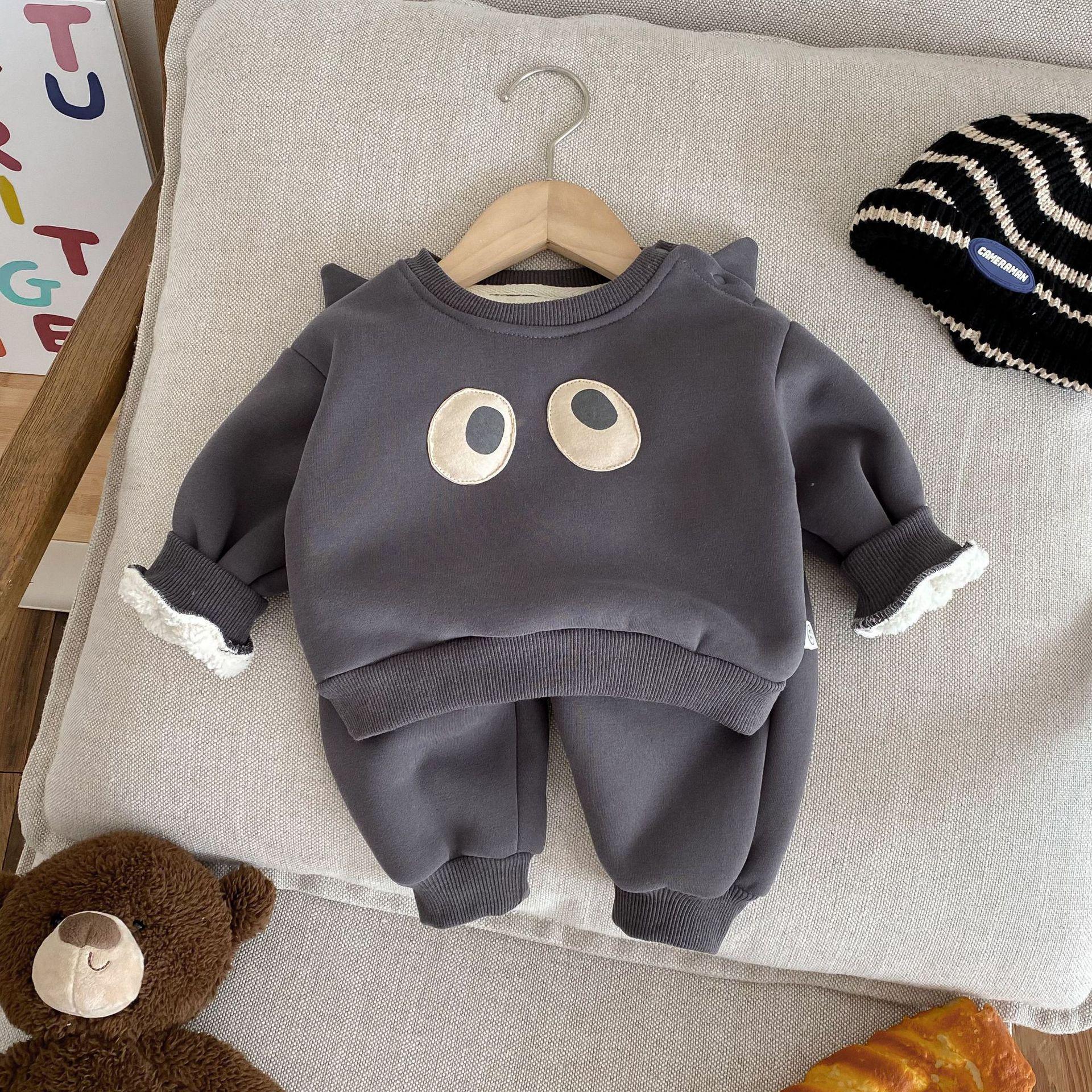 

Non-refundable Boys Winter Fashion Set: Fleece-Lined Two-Piece for Ages 0-5 100 cm