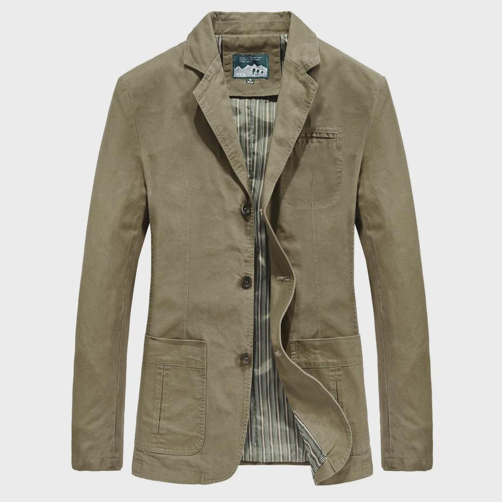 Cross-Border Special Edition Men's Cotton Casual Suit Jacket, Large Size (Spring/Autumn) 817