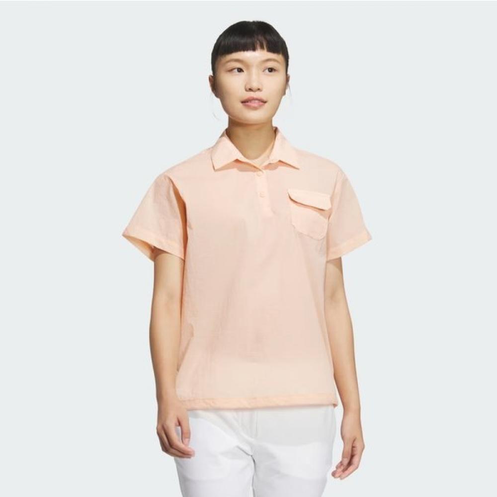 

AdidaS Golf Women S Woven Short Sleeve Polo Shirt Jf4570 XS