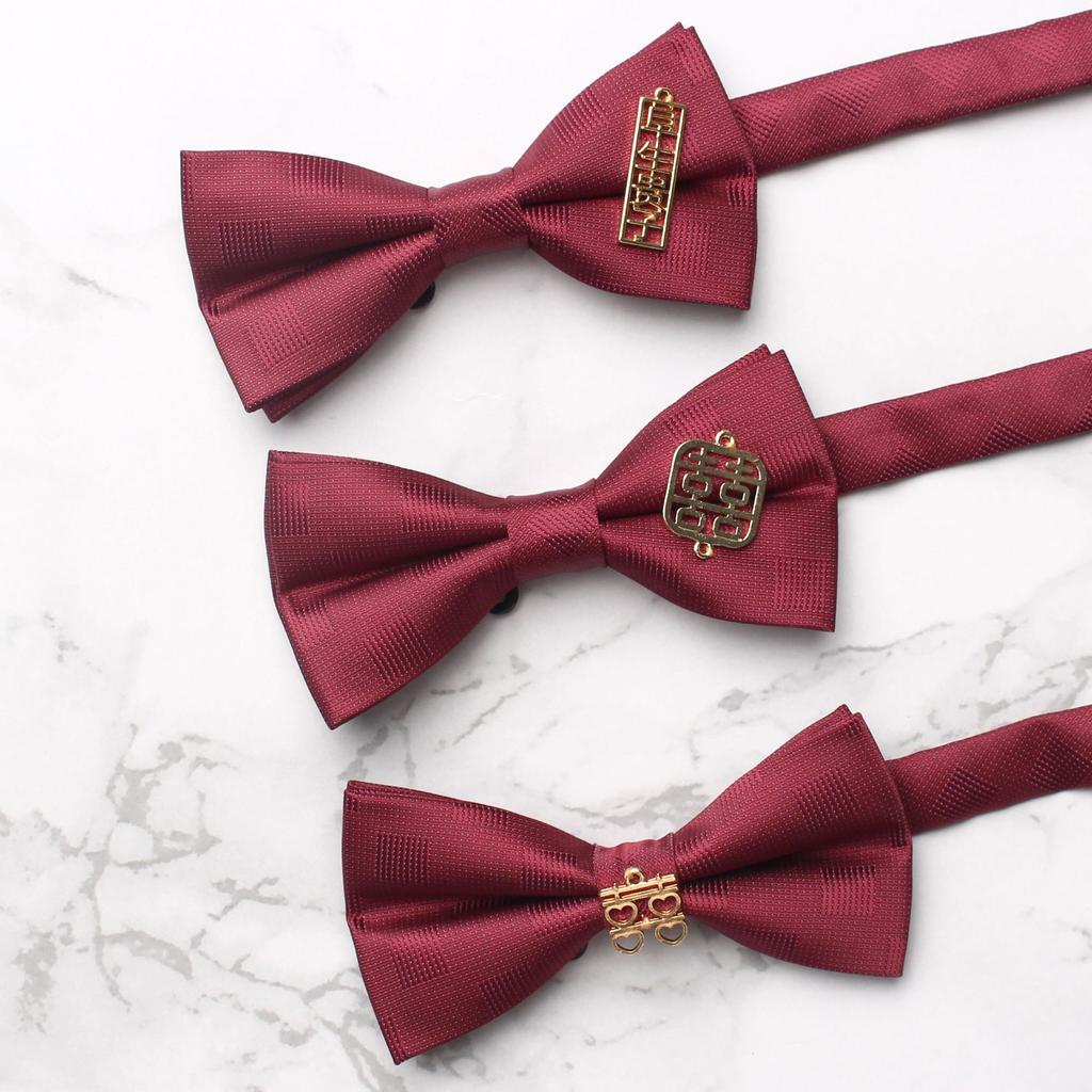Men'S Casual Bow Tie Bow Flower, Groom Best Man Emcee Dress Suit Trendy Bow Tie Bow Flower