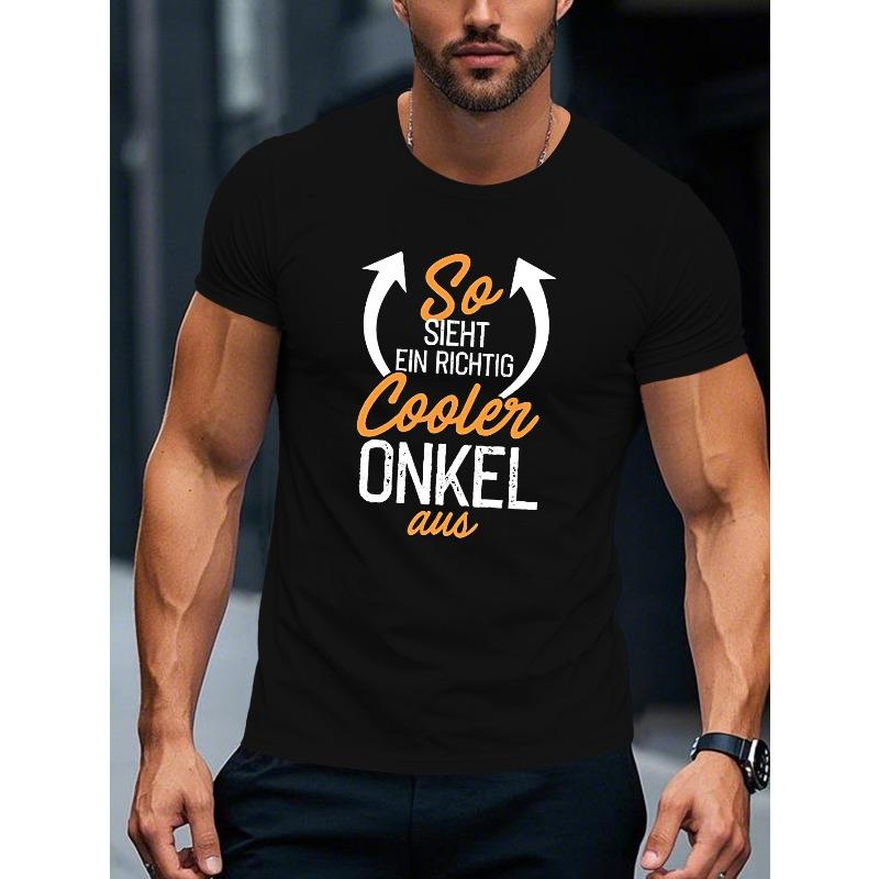 

Vintage German Uncle Men S Summer Short Sleeve Tee 4XL чорний