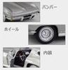 Maisto 1965 Chevrolet Corvette Silver Scale Special Edition Model with Display Opening and Working Classic Vintage Car 1/18 Base, Doors, Suspension,
