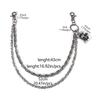 Punk Style Skull Jeans Chain Skull Charm Edgy Gothic Metal Waist Accessory For Women Girls