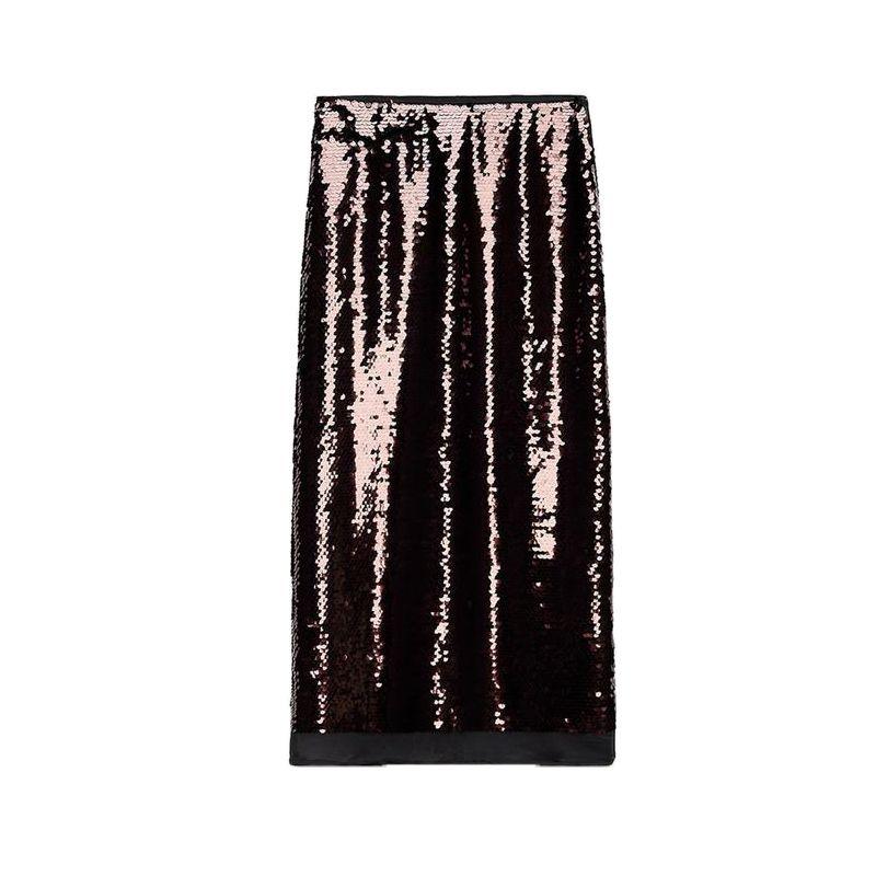 

Fall and Winter New Women s Clothing Basic Style Beads Decoration High Waist Casual Loose Long Midi Dress 8779451 Deep dark red L