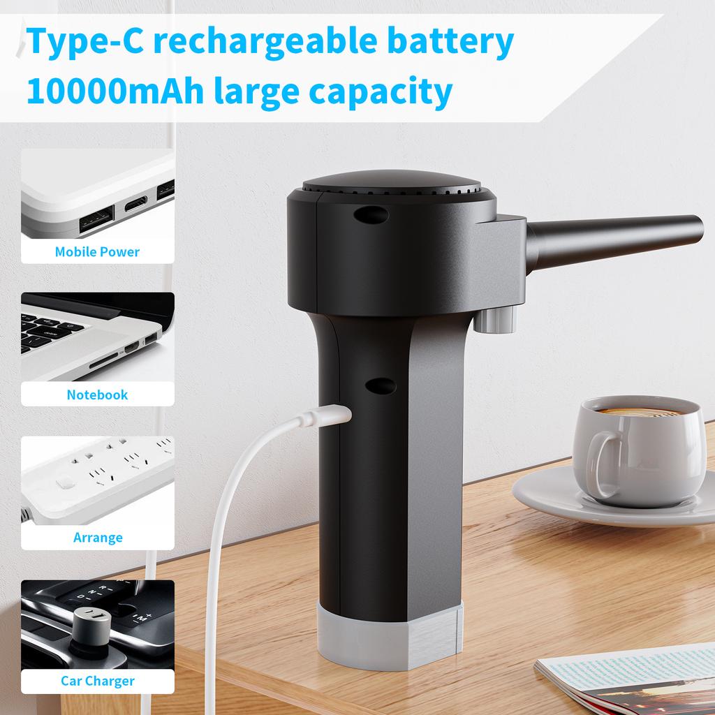 Electric Air Duster chargeable,Compressed Air Cans USB,Cordless Air Blower Cleaning Dust,Laptop Cleaner, Computer PC Canned Air