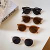 New Vintage Women Sunglasses Fashion Small Round Frame UV400 Protection Driving Eyewear Trendy Simple Solid Glasses