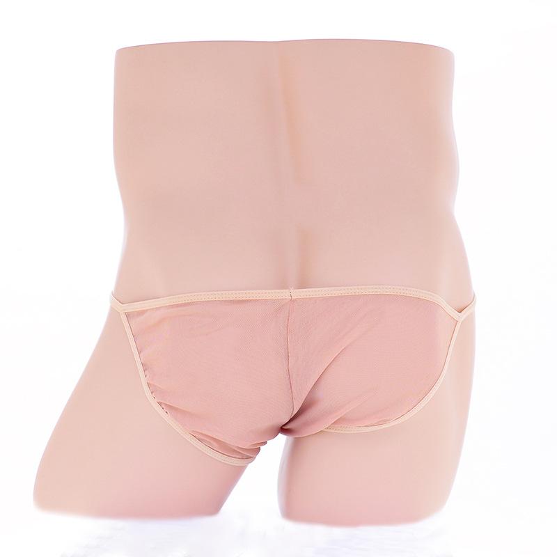 Elastic Men's Mesh Transparent Perspective Flat-angle Sex Underwear, Factory Supply Men's Sexy Sex Underwear