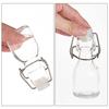 BENECREAT 12-Piece 60ml Swing Glass Bottles, Mini, with 20 Price Tags, Clear Storage Bottles, Glass Water Bottles