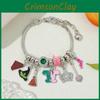 Diy Evil Witch Charm Bracelet With Zinc Alloy Pendant For Unisex Fashion Jewelry