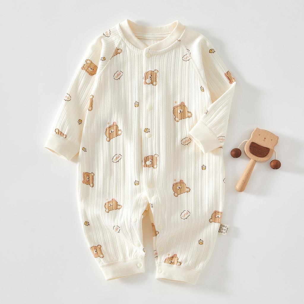 Newborn Baby Clothes Cotton Long Sleeve Romper Soft Infant Onesie Spring Autumn Winter Pajamas Crawling Suit