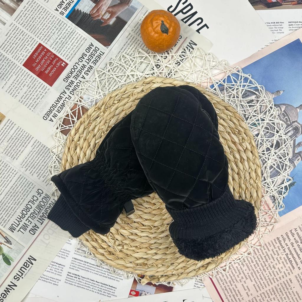 Handschuhe Damen Hand gefüllt verdickt warm Radfahren Elektrofahrzeug winddicht kältebeständig Ski Fäustlinge