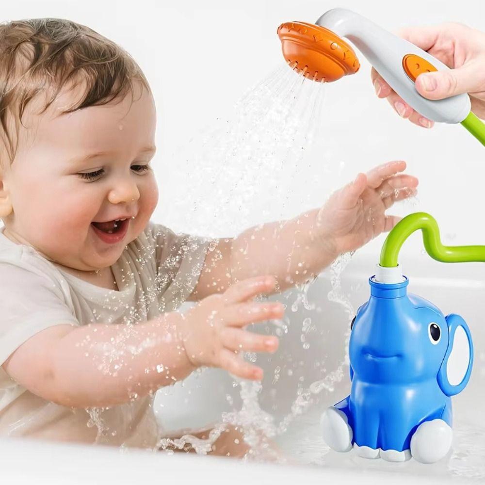 Watering Elephant Water Pump  Toy Sensory Play Waterfall Bathtub Toy  Pool Fun