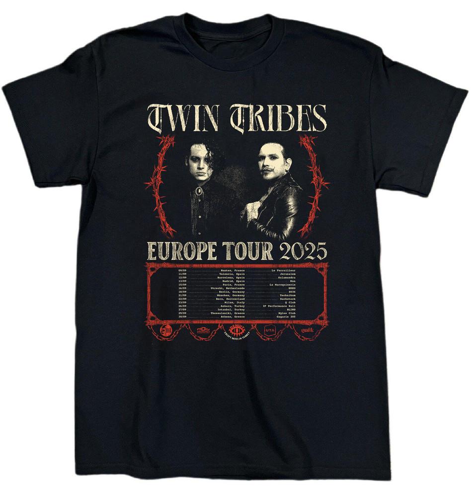 Hot! Twin Tribes Band Music Tour Cotton Black S-5XL Unisex T Shirt BT442 Unisex T-Shirt XXL