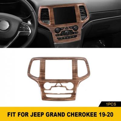 Kryt panelu autorádia a navigace s texturou dřeva pro Jeep Grand Cherokee 2014-