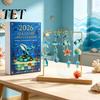Unique Holiday Countdown Box Sea Life Advent Calendar 2026, 2D Christmas with Tree Hanging Ornaments Ocean Animal Acrylic Pendants, Festive