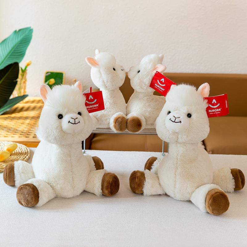 Cute And Adorable Plush Alpaca Toy Perfect Birthday Gift For Girls With Long Fur And Soft Pp Cotton Filling 30cm/0.16kg White